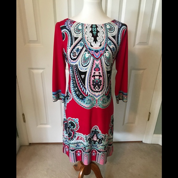 London Times Dresses & Skirts - London Times multicolored pull-over dress.